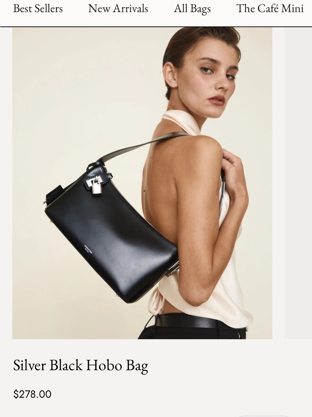 Verified NY black and silver hobo bag - Picture 7 of 11